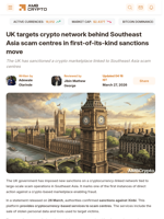 UK targets crypto network behind Southeast Asia scam centres in first-of-its-kind sanctions move - AMBCrypto