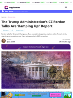 CZ Pardon Talks Are 'Ramping Up,