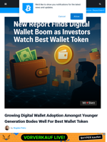New Report Finds Digital Wallet Boom as Investors Watch Best Wallet Token