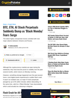 BTC, ETH, AI Stock Perpetuals Suddenly Dump as ‘Black Monday’ Fears Surge