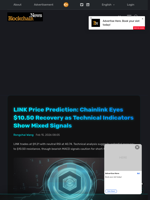 LINK Price Prediction: Chainlink Eyes $10.50 Recovery as Technical Indicators Show Mixed Signals - Blockchain.News