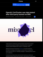OpenAI, CoinTracker user data leaked after third-party hacked via SMS