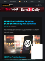 NEAR Price Prediction: Targeting $1.35-$1.50 Rally by Mid-April 2026 - Blockchain.News