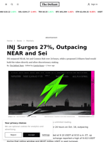 INJ Surges 27%, Outpacing NEAR and Sei | The Defiant