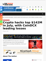 Crypto hacks top $142M in July, with CoinDCX leading losses - The Crypto News Wire
