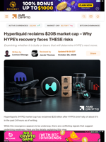 Hyperliquid reclaims $20B market cap - Why HYPE's recovery faces THESE risks - AMBCrypto
