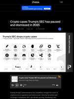 Crypto cases Trump's SEC has paused and dismissed in 2025