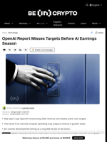 New Report Drops OpenAI Bomb at Worst Possible Time