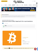 Bitcoin price drops to $60k, triggering $1.7B in crypto liquidations