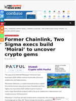 Former Chainlink, Two Sigma execs build ‘Moirai’ to uncover crypto gems - The Crypto News Wire