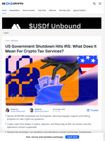 Crypto Taxes in Chaos as US Government Shutdown Halts IRS