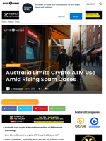 Australia Limits Crypto ATM Use Amid Rising Scam Cases | Live Bitcoin News