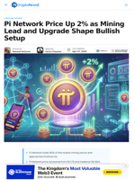 Pi Network Price Surge as Mining Lead Shape Setup