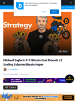 Saylor's Trillion-Dollar Bitcoin Empire Makes Top Altcoins like $HYPER Go Parabolic