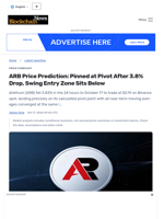 ARB Price Prediction: Pinned at Pivot After 3.8% Drop, Swing Entry Zone Sits Below - Blockchain.News