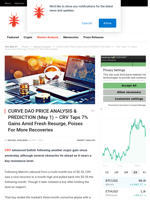 CURVE DAO PRICE ANALYSIS & PREDICTION (May 1) – CRV Taps 7% Gains Amid Fresh Resurge, Poises For More Recoveries - NullTX