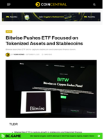 Bitwise Pushes ETF Focused on Tokenized Assets and Stablecoins