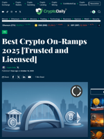 Best Crypto On-Ramps 2025 [Trusted and Licensed] - Crypto Daily
