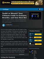 Toobit or Bitunix? Your Ultimate Guide to Features, Benefits, and Your Best Bet | CoinGape