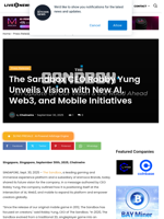 The Sandbox CEO Robby Yung Unveils Vision with New AI, Web3, and Mobile Initiatives | Live Bitcoin News