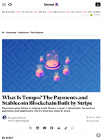 What Is Tempo? The Payments and Stablecoin Blockchain Built by Stripe - Decrypt