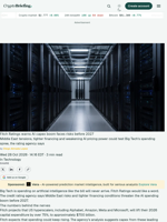 Fitch Ratings warns AI capex boom faces risks before 2027