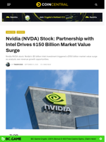 Nvidia (NVDA) Stock: Partnership with Intel Drives $150 Billion Market Value Surge - CoinCentral