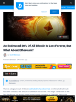 An Estimated 20% Of All Bitcoin Is Lost Forever, But What About Ethereum? | Bitcoinist.com