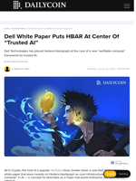 Dell White Paper Puts HBAR At Center Of “Trusted AI” - DailyCoin