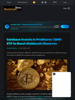 Coinbase Invests in ProShares’ IQMM ETF to Boost Stablecoin Reserves - Blockchain.News