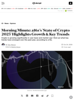 Morning Minute: a16z’s 'State of Crypto 2025' Highlights Growth & Key Trends - Decrypt