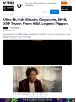 Ultra-Bullish Bitcoin, Dogecoin, SHIB, XRP Tweet From NBA Legend Pippen