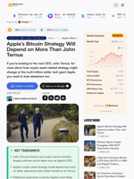 Apple's Bitcoin Strategy Will Depend on More Than John Ternus – Bitcoin News