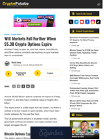 Will Markets Fall Further When $5.3B Crypto Options Expire