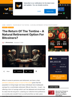 The Return Of The Tontine - A Natural Retirement Option For Bitcoiners?