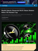 World Liberty Financial WLFI Token Debuts With $7B Market Cap