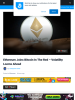 Ethereum Joins Bitcoin In The Red – Volatility Looms Ahead | Bitcoinist.com