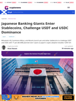 Japanese Banking Giants Enter Stablecoins, Challenge USDT and USDC Dominance