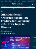 QIE’s Multichain Arbitrage Boom: How Traders Are Capturing 10%+ Price Gaps in Minutes - Crypto Daily