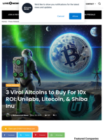 3 Viral Altcoins to Buy For 10x ROI: Unilabs, Litecoin, & Shiba Inu | Live Bitcoin News