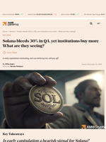 Solana bleeds 30% in Q4, yet institutions buy more – What are they seeing? - AMBCrypto