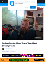 Cardano Founder Slams ‘Drama’ Over Client Diversity Debate