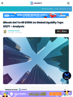 Bitcoin Set To Hit $189K As Global Liquidity Tops $127-T