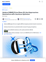 Hedera (HBAR) Slumps 4%, Faces Key Resistance Level