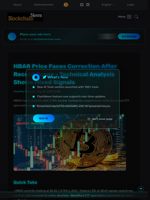 HBAR Price Faces Correction After Recent Surge - Technical Analysis Shows Mixed Signals - Blockchain.News