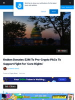 Kraken Donates $2M To Pro-Crypto PACs For Core Rights Fight
