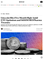 Litecoin Hits Five-Month High Amid ETF Optimism and $100M MEI Pharma Treasury - Decrypt