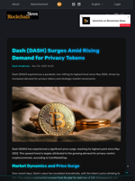 Dash (DASH) Surges Amid Rising Demand for Privacy Tokens - Blockchain.News