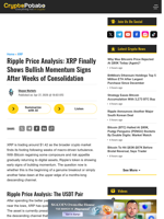 Ripple Price Analysis: XRP Finally Shows Bullish Momentum Signs After Weeks of Consolidation