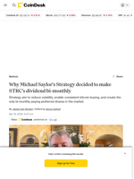 Why Michael Saylor's Strategy decided to make STRC's dividend bi-monthly